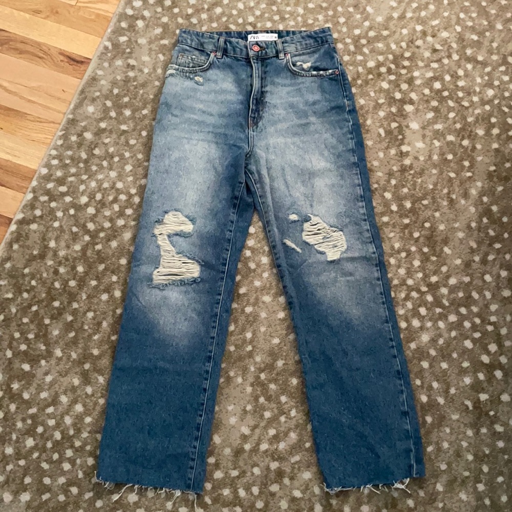 NWOT high waisted straight jeans